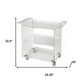 Clear Acrylic Rolling Server Bar Cart