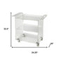 Clear Acrylic Rolling Server Bar Cart