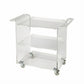Clear Acrylic Rolling Server Bar Cart