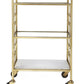 Polished Gold Bar Cart