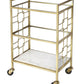 Polished Gold Bar Cart