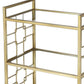 Polished Gold Bar Cart