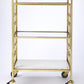Polished Gold Bar Cart