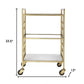 Polished Gold Bar Cart