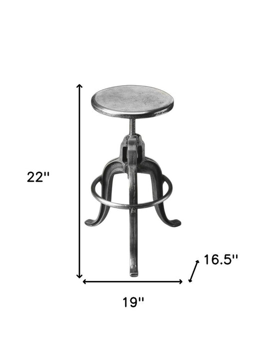 Iron Backless Swivel Bar Chair