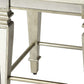 30" White and Gray Solid and Manufactured Wood Backless Counter Height Bar Chair