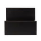 18" Dark Brown Solid and Manufactured Wood Footstool