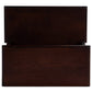 15" Dark Brown Solid Wood Step Stool