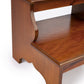 15" Brown Solid Wood and Solid and Manufactured Wood Backless Bar Chair