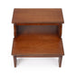 15" Brown Solid Wood and Solid and Manufactured Wood Backless Bar Chair