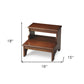 15"Chestnut Burl Step Stool