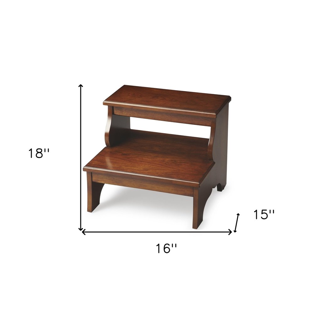 15"Chestnut Burl Step Stool