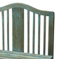 30" Blue Solid Wood Garden Patio Bench