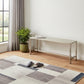 44" Silver Iron Bench
