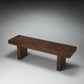 Modern Chunky Solid Wood Bench