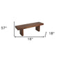 Modern Chunky Solid Wood Bench
