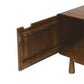 50" Brown Solid Wood Enclosed and Open Storage TV Stand