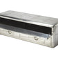 59" Silver Solid Wood Enclosed and Open Storage TV Stand