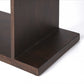 48" Dark Brown Wood Three Tier Bookcase