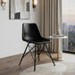 18" Black Faux Leather Side Chair