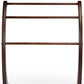 36" Deep Cherry Brown Wood Blanket Stand