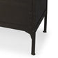 62" Black Iron Sideboard Console Cabinet