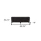 62" Black Iron Sideboard Console Cabinet