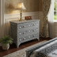 36" Black Manufactured Wood Three Drawer Chest