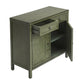 31" Green Solid Wood Two Drawer Sideboard with Two Doors