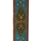 60" Red Blue and Gold Hand Painted Accent Cabinet