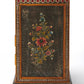 18" Dark Brown Solid Wood Frame Accent Cabinet With Two Drawers