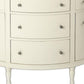 41" White Solid Wood Five Drawer Sideboard with Two Doors