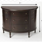 41" Dark Brown Solid Wood Five Drawer Sideboard