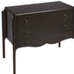 34" Dark Brown Solid Wood Three Drawer Dresser