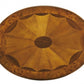 25" Brown Wood Oval Coffee Table With Drawer And Shelf