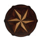 28" Brown Wood Round Coffee Table With Shelf