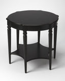 28" Brown Wood Round Coffee Table With Shelf
