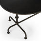 38" Silver Aluminum Oval Coffee Table
