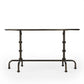 38" Silver Aluminum Oval Coffee Table