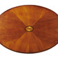 38" Brown Wood Oval Coffee Table