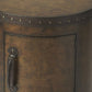 20" Brown Wood Round Coffee Table