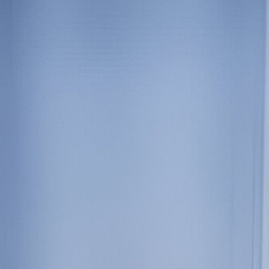 11" Blue And Clear Cylinder Crystal Glass Table Vase