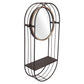 Industrial Gray Mirror Shelf