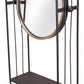 Industrial Gray Mirror Shelf