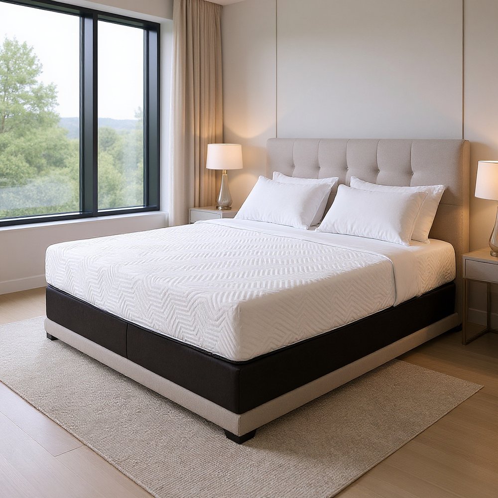 10.5" Hybrid Lux Memory Foam And Wrapped Coil Mattress Twin