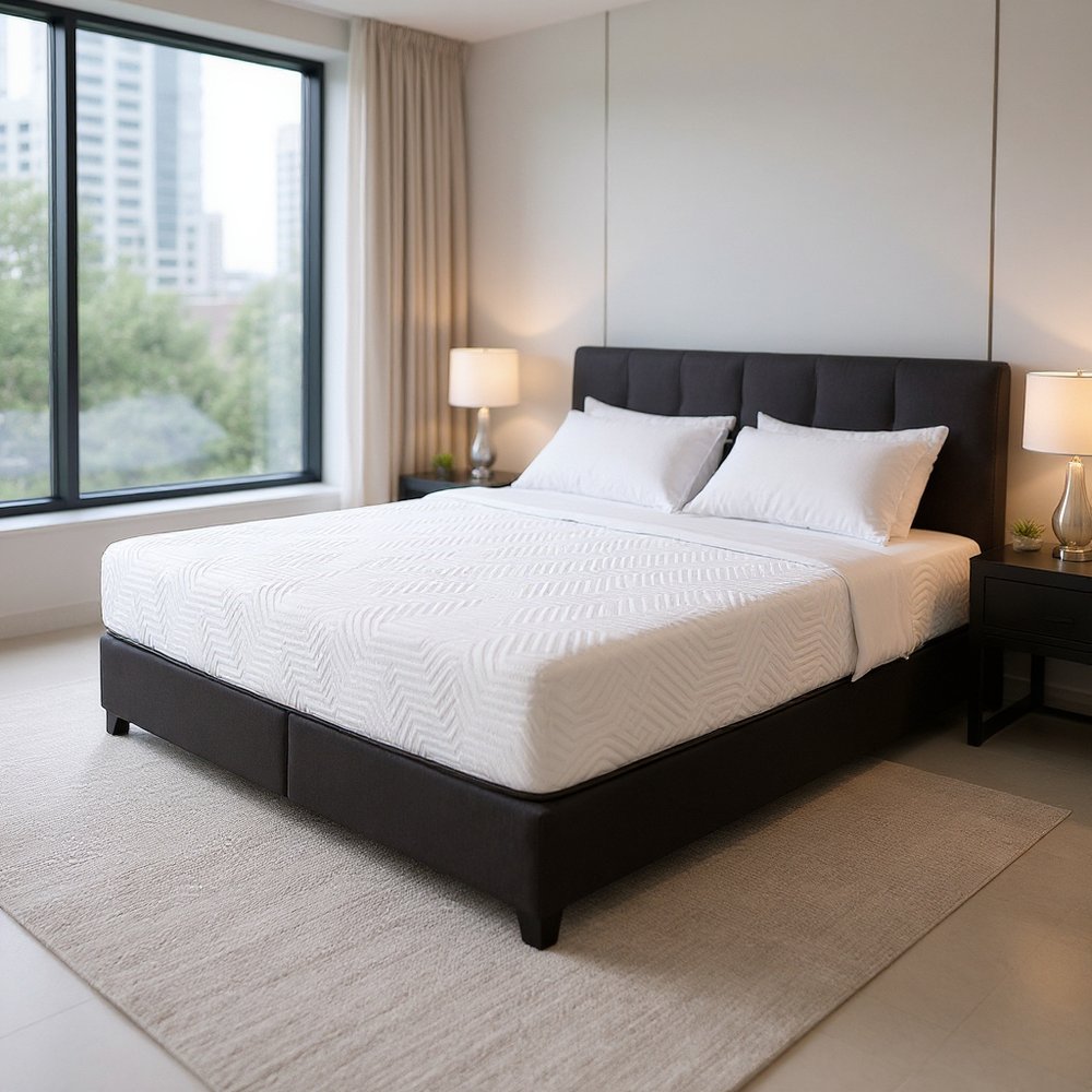 10.5" Hybrid Lux Memory Foam And Wrapped Coil Mattress Twin