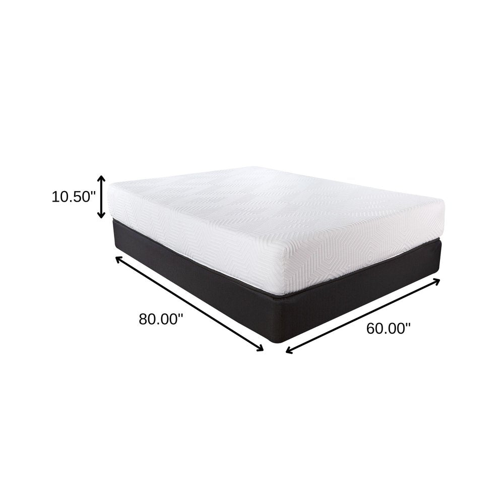 10.5" Hybrid Lux Memory Foam And Wrapped Coil Mattress Twin