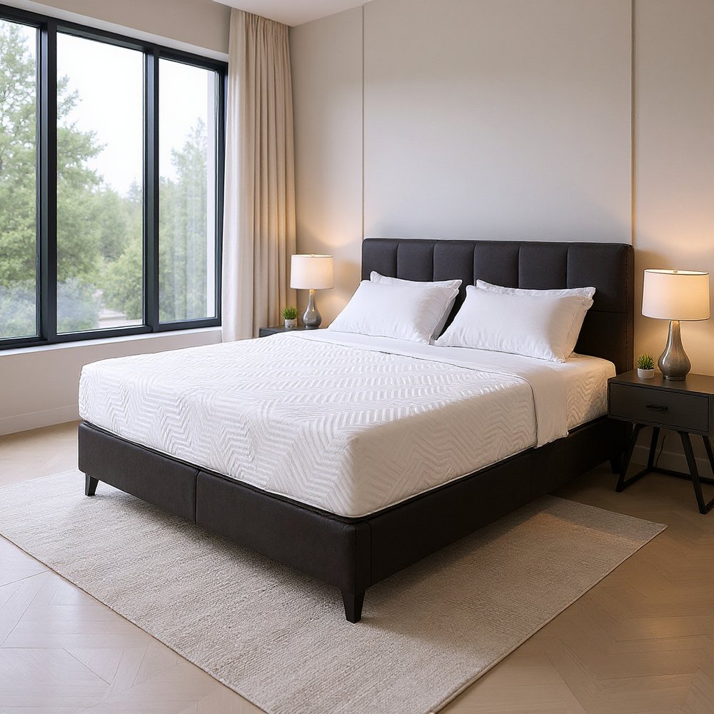 10.5" Hybrid Lux Memory Foam And Wrapped Coil Mattress Twin