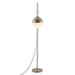 69" Bronze Steel Floor Lamp With Bronze Steel Globe Shade