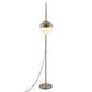 69" Bronze Steel Floor Lamp With Bronze Steel Globe Shade